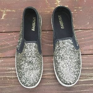 Seventeen Sequin Slip On Shoes - Size 8M